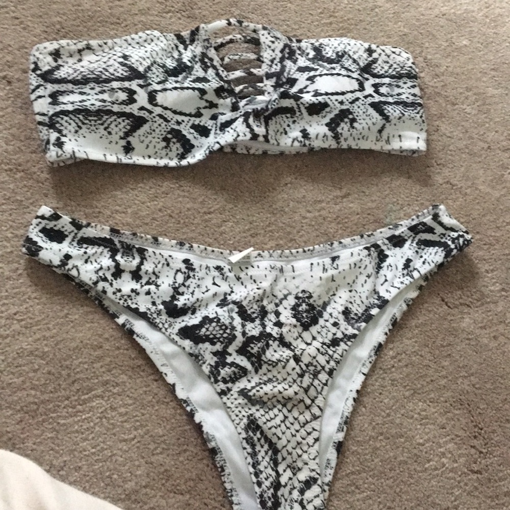 Snake skin bathing suit